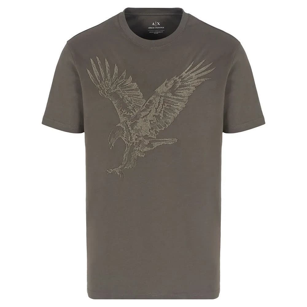 Armani Exchange — Camiseta Pima Cotton con Logo Estampado